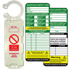 Scaffold Tag Kit - Pack Of 10